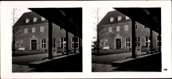 Stereo spatial image photo &quot;The NS model companies 1937-38&quot; No. 485 III/175 Bünder Tonwerk Bünde Westphalia