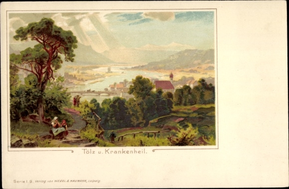 Artist litho Bad Tölz in Upper Bavaria, patient healing, general view