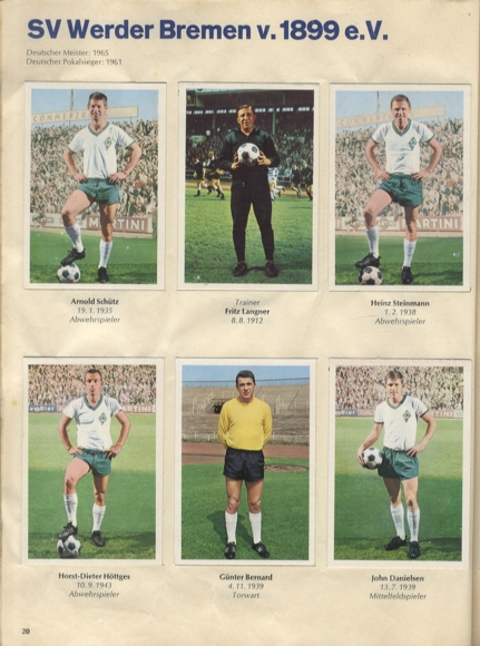 Bundesliga 1968/69 football pictures, Bergmann, 324 collectible pictures, 1969