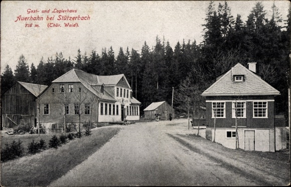 Postcard Stützerbach Ilmenau Thuringian Forest, Gasthof Auerhahn