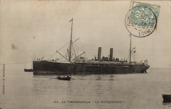 Ak CGT Dampfer la Normandie