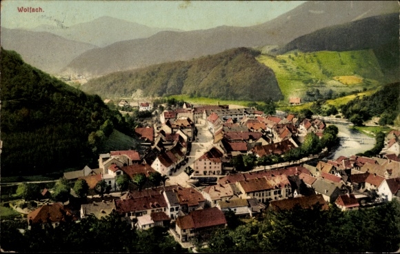 Postcard Wolfach in the Black Forest, Moosenmättle, Wolfach in the Kinzig Valley.
