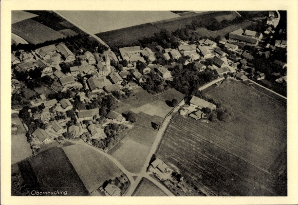 Ak Oberneuching Erding in Oberbayern, Fliegeraufnahme