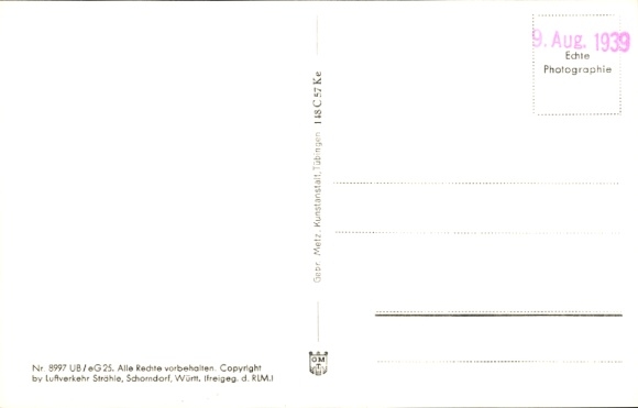 Postcard Salem in the Bodenseekreis Baden, Imperial Abbey, aerial photograph
