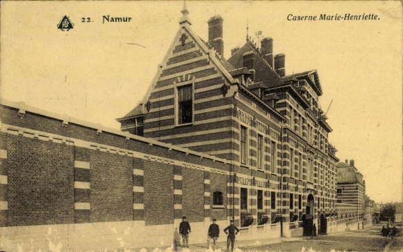 Postcard Namur Wallonia, Marie Henriette Barracks