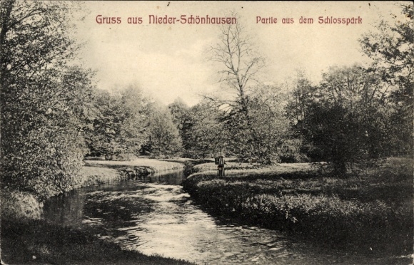 Ak Berlin Pankow Niederschönhausen, Schlosspark