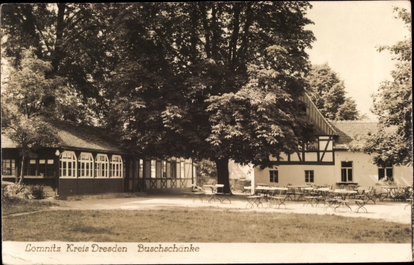Postcard Lomnitz Wachau in Saxony, Buschschänke