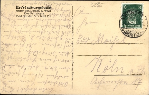 Postcard Bad Münder am Deister, convalescent home Deisterhort, general view