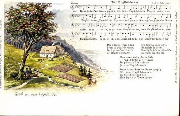 30 individual song cards, Anton Günther