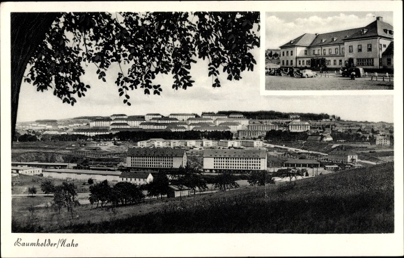 Ak Baumholder in Westrich, kazerne, panorama