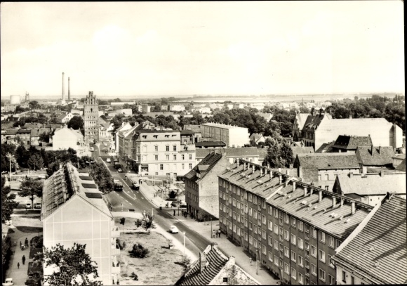 Ak Anklam in Mecklenburg Vorpommern, uitzicht over de stad