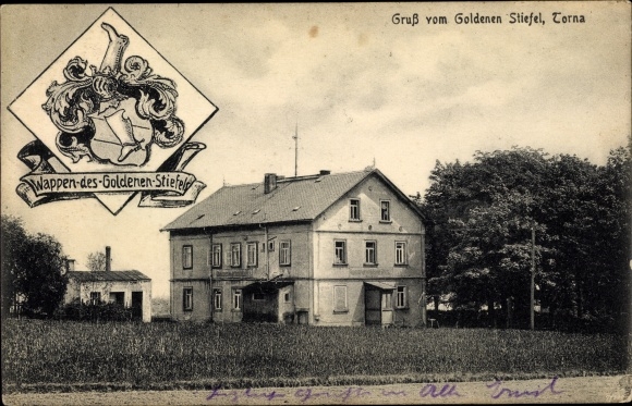 Coat of arms PC Dresden Southeast Torna, Gasthof Goldener Stiefel