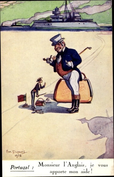 Artist PC Dupuis, Emil, Portugal, Monsieur l'Anglais, Shadow of Kaiser Wilhelm II., Warship