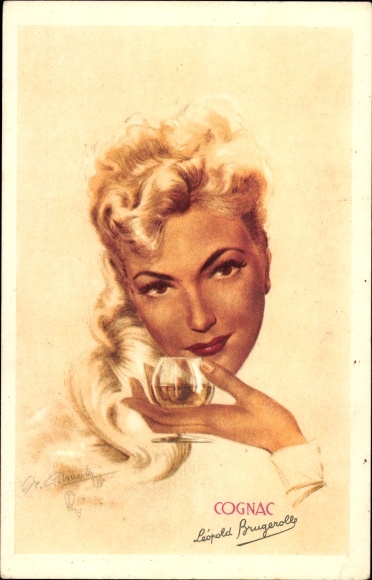Artist PC advertising, cognac, Leopold Brugerolle