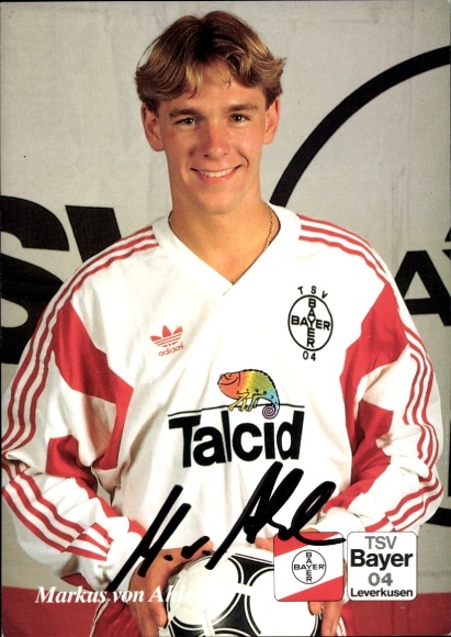 Autogrammkarte Fußballer Markus von Ahlen, Bayer 04 Leverkusen, Autogramm