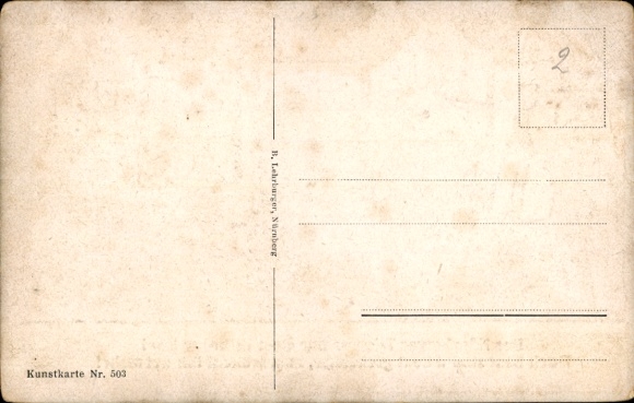 Artist Postcard Boettcher, Hans, Nuremberg, the Nuremberg funnel