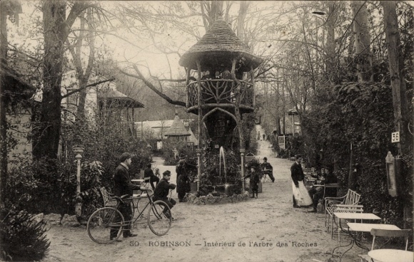 Postcard Robinson Hauts de Seine, Interieur de l'arbre des Roches