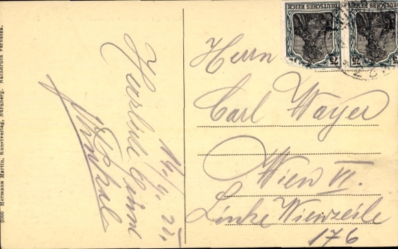 Postcard Nuremberg in Middle Franconia, Am Plärrer, Gostenhofer Hauptstraße