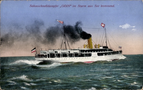 Ak salon snelstoomboot Odin, Svea, Johnson Line