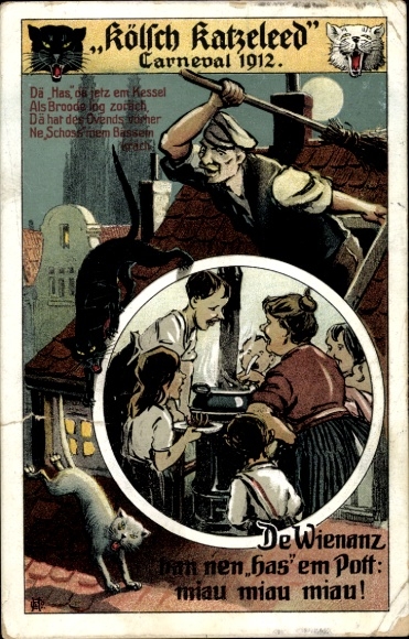 KP artysty Kolonia am Rhein, Kölsch Katzeleed, Karnawał 1912, De Wienanz han nen has em Pott
