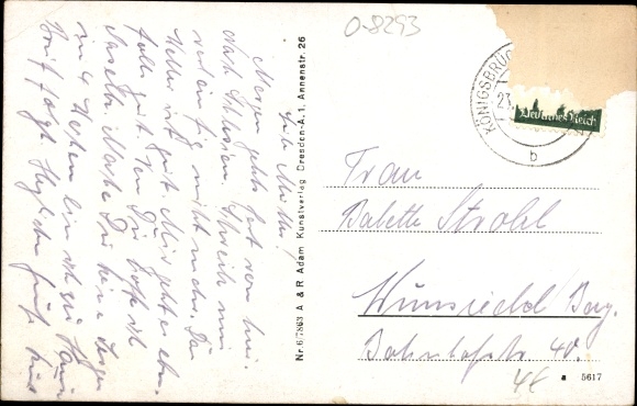 Postcard Königsbrück in Upper Lusatia, military training area, main entrance to the new camp