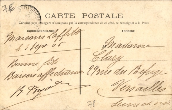 Postcard Maisons Laffitte Yvelines, Town Hall, Avenue Longueil