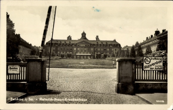 Ak Zwickau in Sachsen, Heinrich-Braun-Krankenhaus