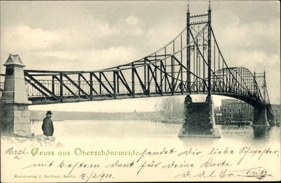 Ak Berlin Köpenick Oberschöneweide, Brücke