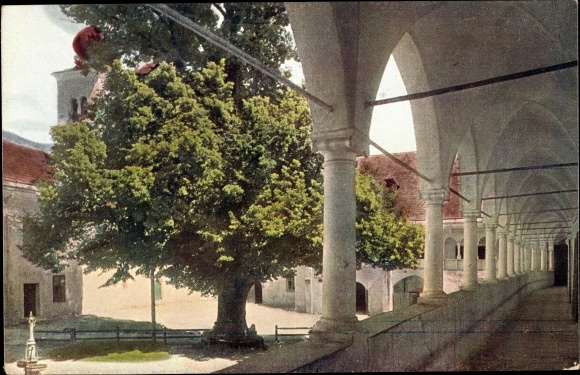Postcard Millstatt am See Kärnten, Klostergang