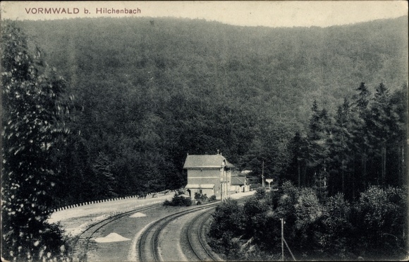 PC Vormwald Hilchenbach in Westphalia, train station, track side
