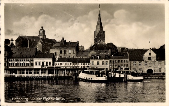 KP Flensburg w Szlezwiku Holsztynie, przy moście Förde