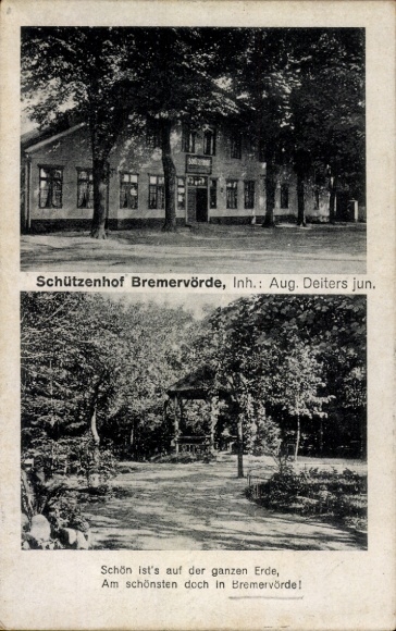 Postcard Bremervörde in Lower Saxony, Schützenhof