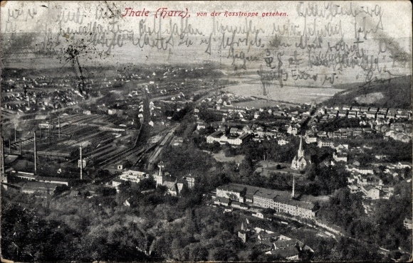 KP Thale w Harz, widok ogólny widziany z Rosstrappe