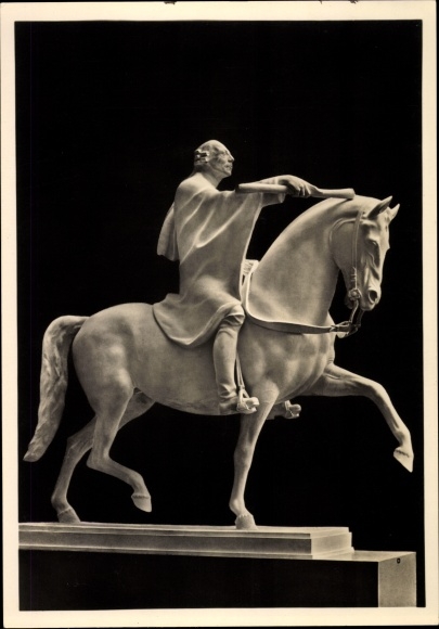 Postcard plastic by Josef Thorak, The Royal Rider, HDK 552