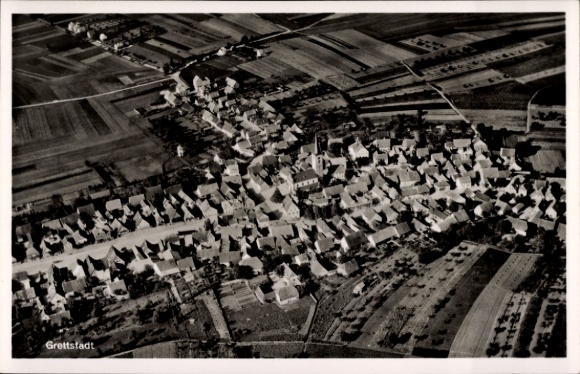 Photo Postcard Grettstadt in Lower Franconia, aerial photograph
