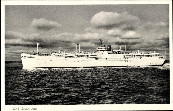 Postcard Steamboat MS Seven Seas, Europa Canada Line