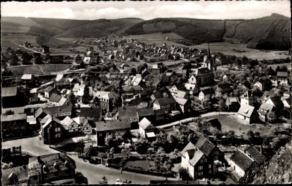 Postcard Herdorf in Siegerland, general view
