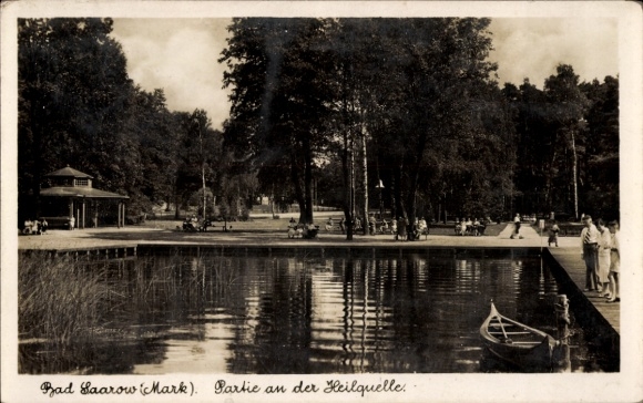 Postcard Bad Saarow in der Mark, healing spring