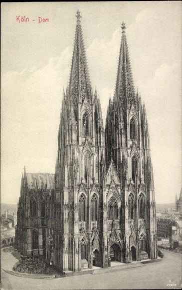 Postcard Cologne on the Rhine, Cologne Cathedral