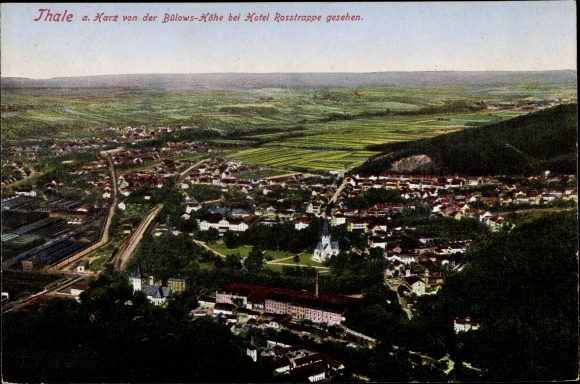 Postcard Thale in the Harz Mountains Saxony-Anhalt, nice detailed view