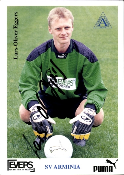 Autogrammkarte Fußballer Lars-Oliver Eggers, SV Arminia Hannover, Autogramm