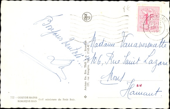 Postcard Koksijde Coxyde sur Mer West Flanders, miniature golf course