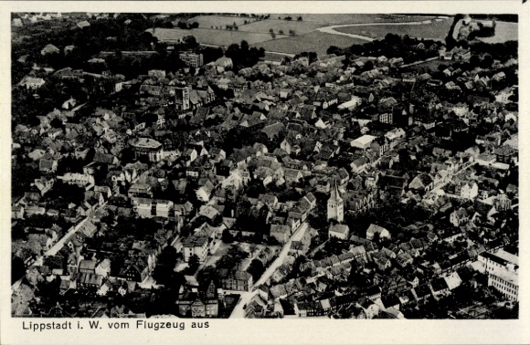Postcard Lippstadt in Westphalia, aerial photograph