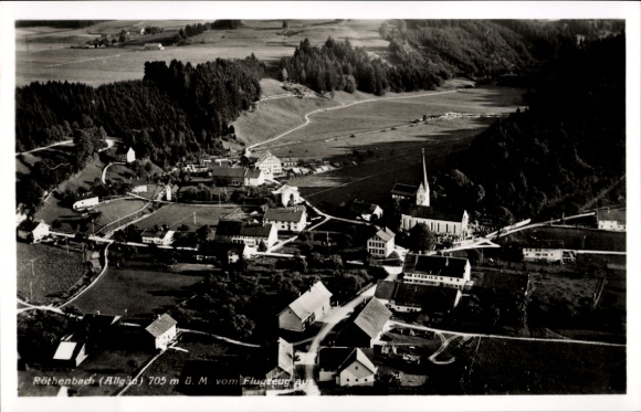 Ak Röthenbach im Allgäu, luchtfoto