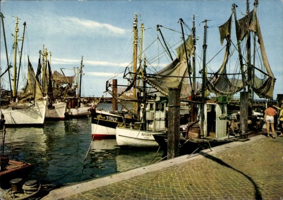 Ak Noordzeeresort Lijst op Sylt, haven, vissersboten