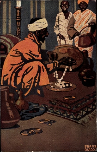 Artysta KP Glass, Franz, afrykański handlarz