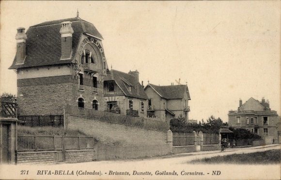 Postcard Ouistreham Riva Bella Calvados, Brisants, Dunette, Seagulls, Corsairs