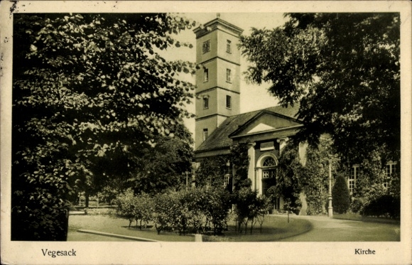 Postcard Vegesack Hanseatic City of Bremen, Church