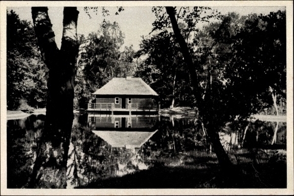 Collection picture Olympia 1936, Olympic village, artificial lake, sauna