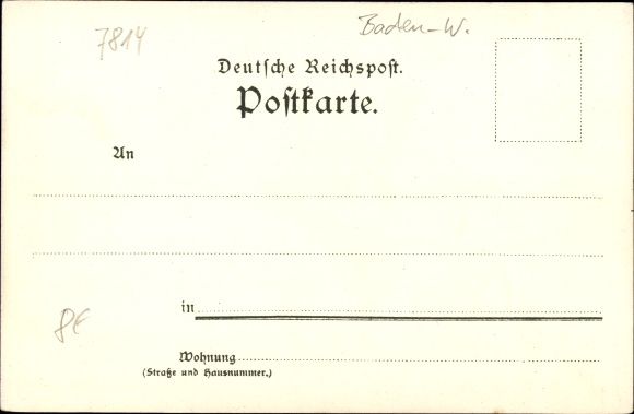 Kunstenaar litho Biese, C., Breisach am Oberrhein, algemeen beeld